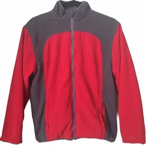 Starter Red and Grey Reversible Fleece/Windbreaker Kid Jacket